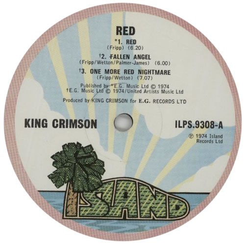 洋楽 King Crimson Red UK Org 1st press King Crimson – Red – Vinyl (40th Anniversary Edition, 200g, LP